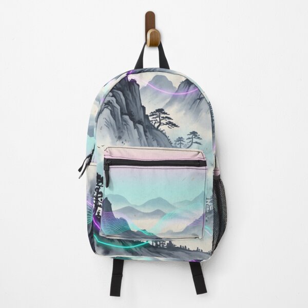 Item preview, Aurora Wave Mountains designed and sold by Kaleidoscope Print.