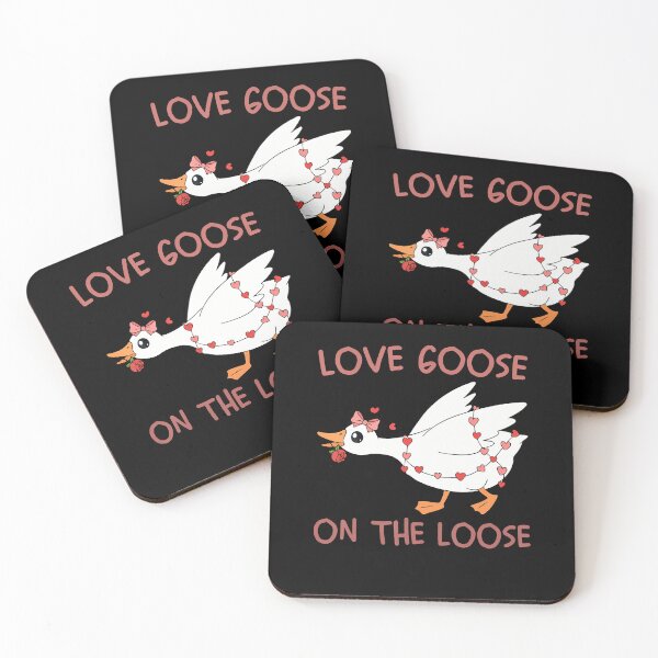 Item preview, Love Goose On The Loose Funny Valentine Goose Humor designed and sold by ConnieDora.