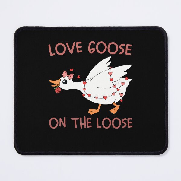 Item preview, Love Goose On The Loose Funny Valentine Goose Humor designed and sold by ConnieDora.