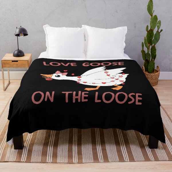 Item preview, Love Goose On The Loose Funny Valentine Goose Humor designed and sold by ConnieDora.