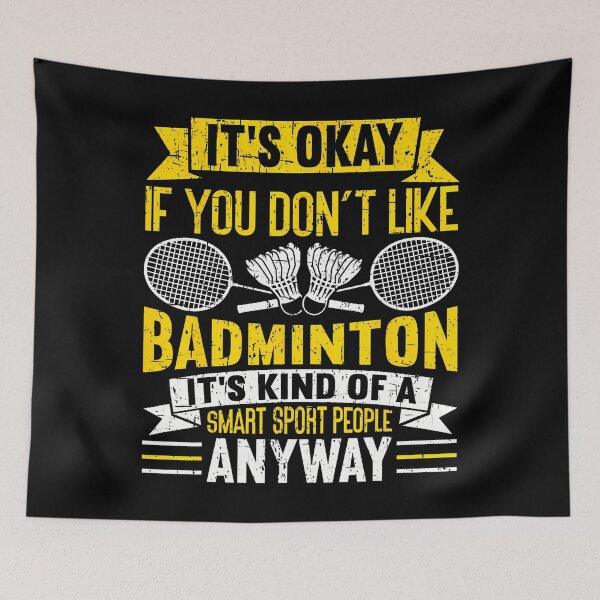 Item preview, A Smart People Sport Anyway Funny Badminton designed and sold by LindaRuby1.