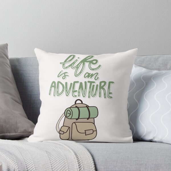 Item preview, Life Is an Adventure – Backpack Hiking Quote Design | Outdoor Travel Typography designed and sold by MUKUND FASHION DESIGN.