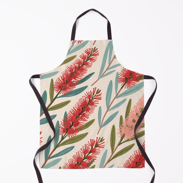 Item preview, Modern Bottlebrush Pattern — Aussie Red Wildflower designed and sold by TroyTheTerrific.