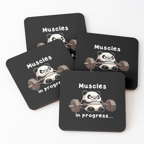 Item preview, Muscles In Progress Funny Panda Weightlifting Workout Gym designed and sold by LindaRuby1.