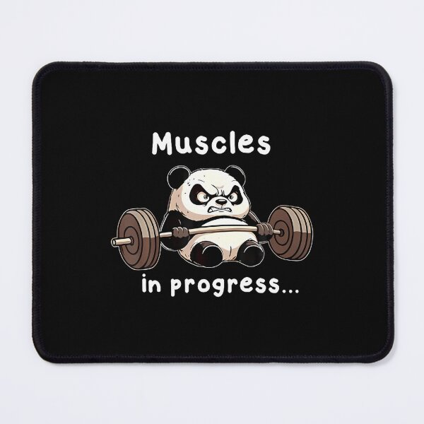 Item preview, Muscles In Progress Funny Panda Weightlifting Workout Gym designed and sold by LindaRuby1.