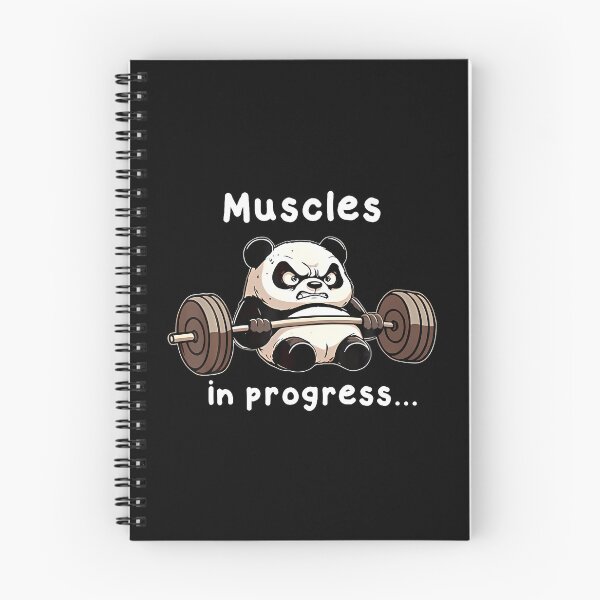 Item preview, Muscles In Progress Funny Panda Weightlifting Workout Gym designed and sold by LindaRuby1.