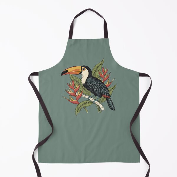 Item preview, Toco Toucan With Heliconia Blooms designed and sold by BirdsnStuff.