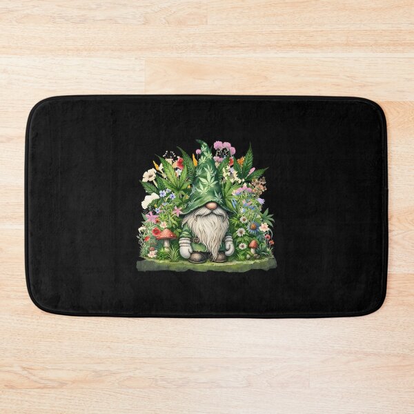 Item preview, Gnome Weed Leaf Floral Mushroom Cannabis Marijuana Gardening designed and sold by LavetaCatherine.