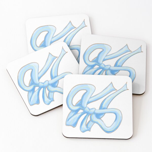 Item preview, Hand drawn pastel blue bow designed and sold by aenythin9.