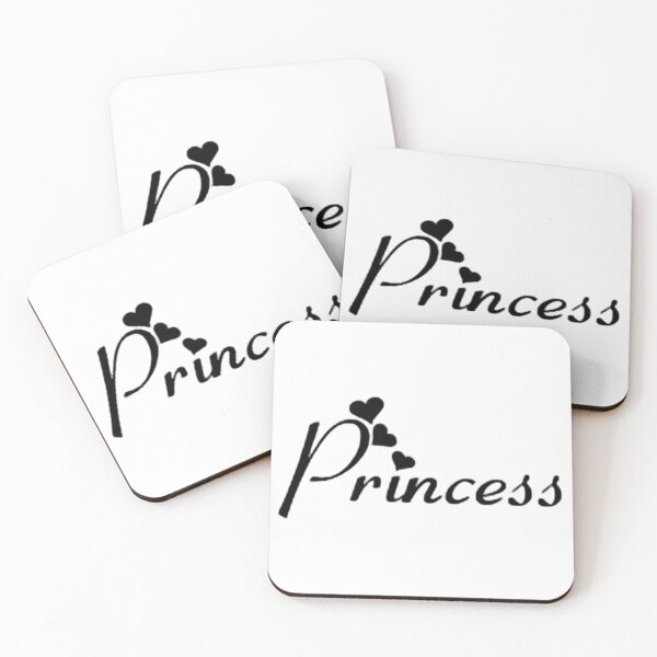 Item preview, princess text with hearts designed and sold by meuliasshop.