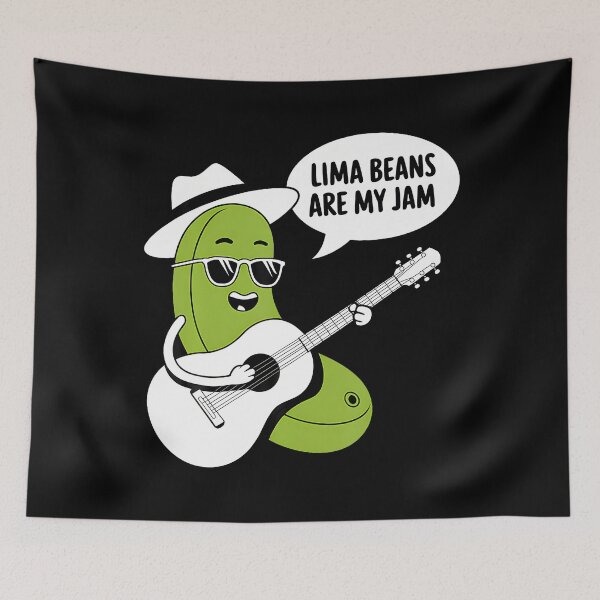 Item preview, Lima Beans Are My Jam Food Lover Vegetable Vegetarian Vegan designed and sold by SelmaBonnie.