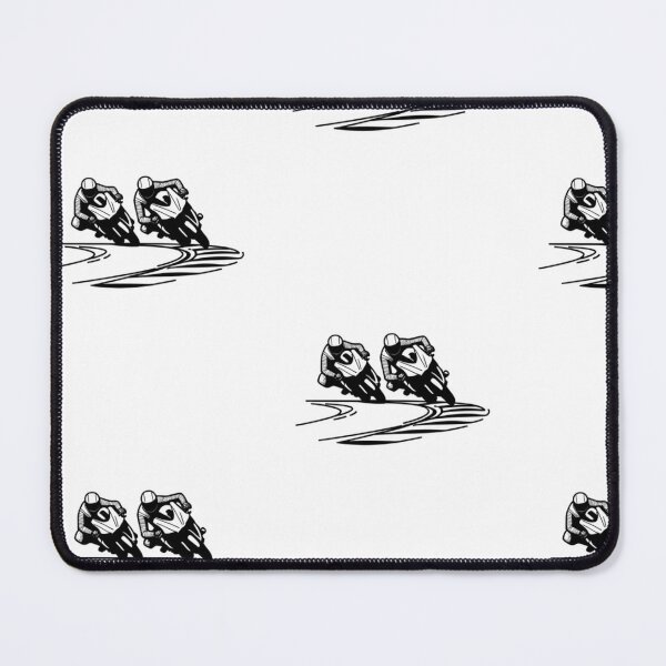 Item preview, Two motorbike riders turning in a race curve_19_side view designed and sold by Aariq.