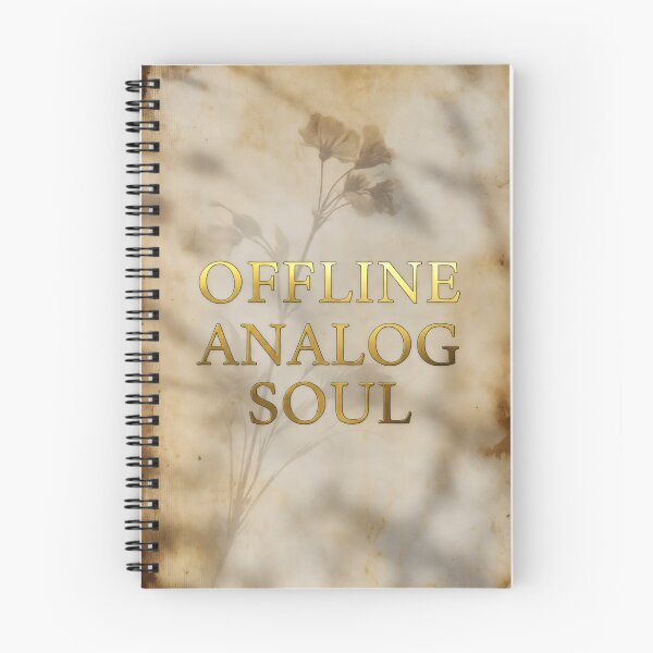 Item preview, Offline Analog Soul Vintage Sepia Floral Texture Design designed and sold by SplashTastic.
