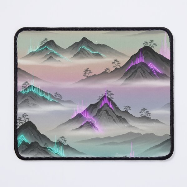 Item preview, Neon Echo Mountains designed and sold by Kaleidoscope Print.
