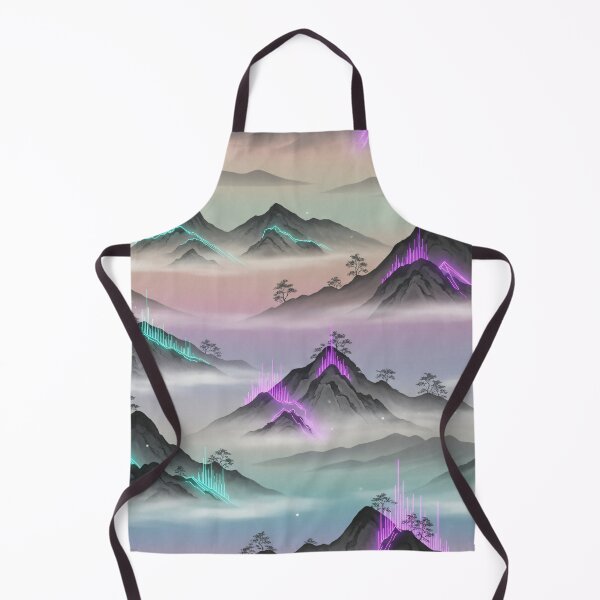 Item preview, Neon Echo Mountains designed and sold by Kaleidoscope Print.