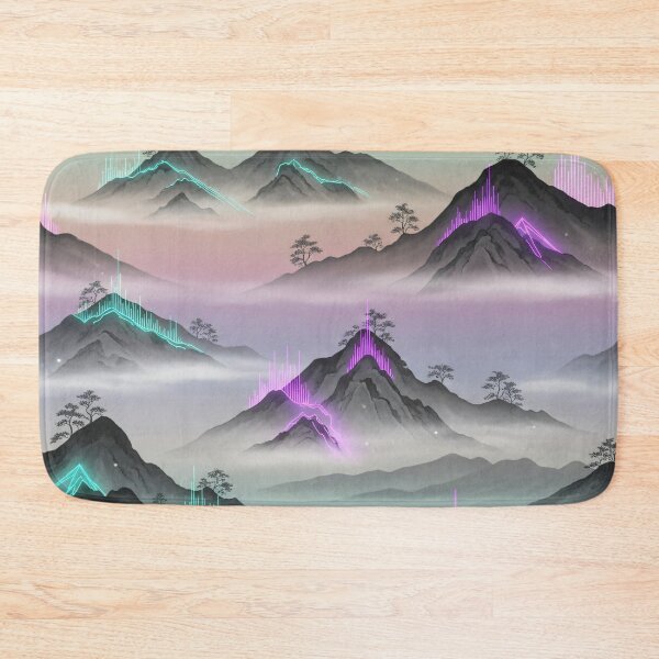 Item preview, Neon Echo Mountains designed and sold by Kaleidoscope Print.