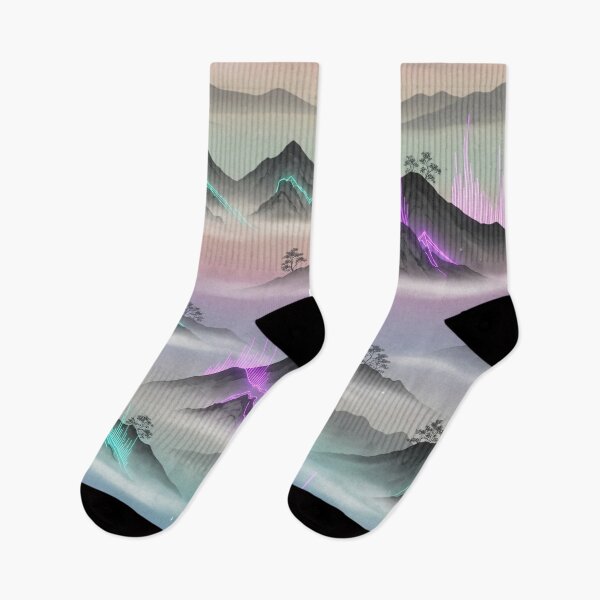 Item preview, Neon Echo Mountains designed and sold by Kaleidoscope Print.
