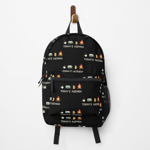 Item preview, Today's Agenda Coffee Campfire Beer Lover Camping Funny designed and sold by LindaRuby1.