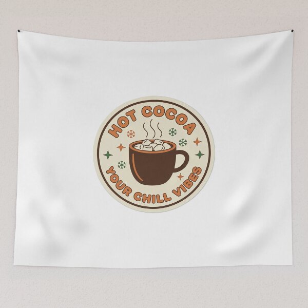 Item preview, Hot Cocoa Chill Vibes – Cozy Winter Mug Retro Sticker designed and sold by Mido-artister.