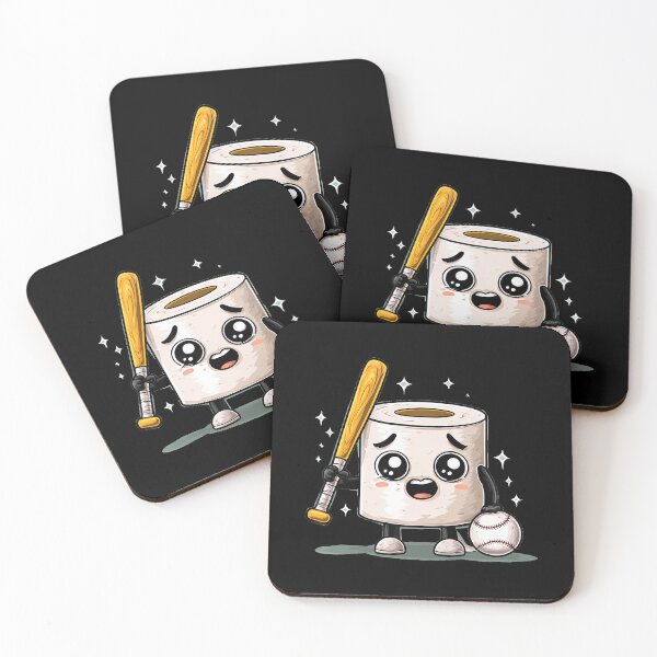 Item preview, Funny Toilet Paper Look With Baseball Bat designed and sold by SelmaBonnie.