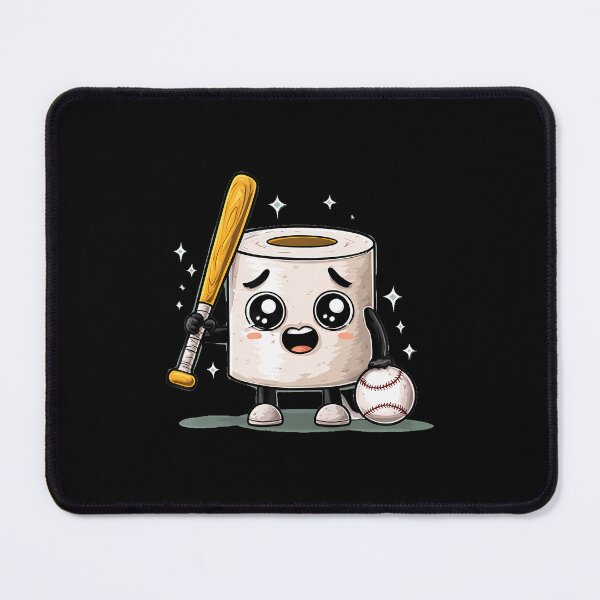 Item preview, Funny Toilet Paper Look With Baseball Bat designed and sold by SelmaBonnie.