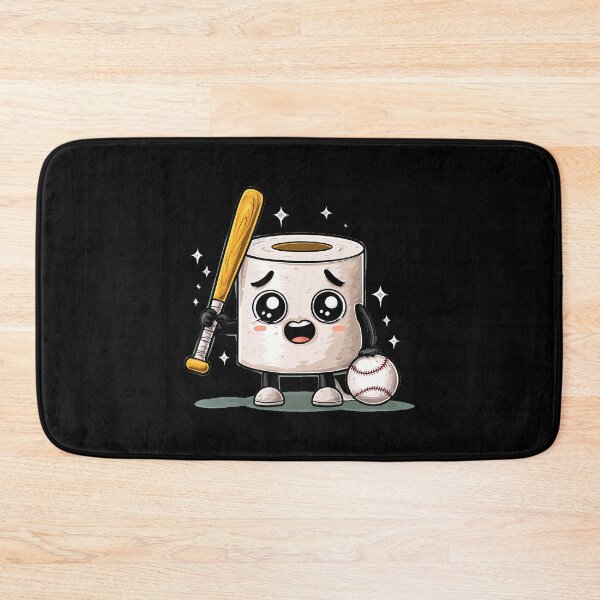 Item preview, Funny Toilet Paper Look With Baseball Bat designed and sold by SelmaBonnie.
