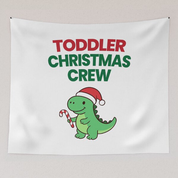 Item preview, Toddler Christmas Crew Dinosaur – Cute Santa Dino Holiday Shirt designed and sold by Kewessthetic.