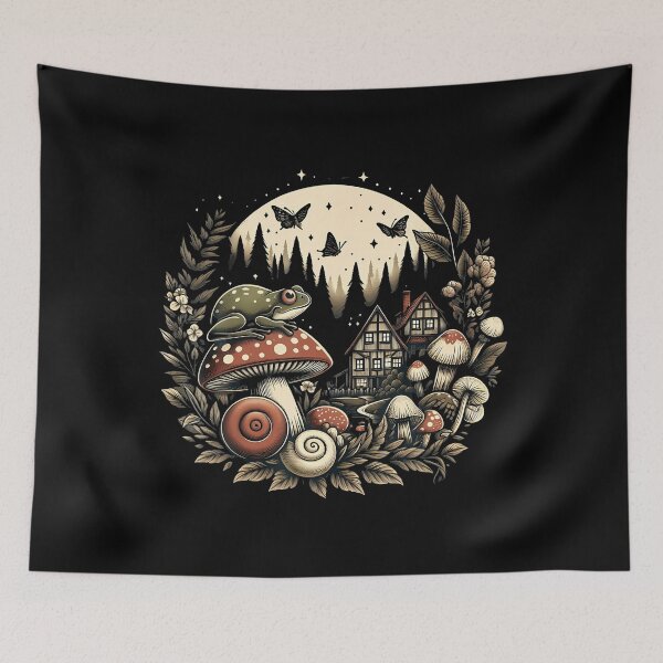Item preview, Aesthetic Goblincore And Dark Cottagecore Mushroom designed and sold by SelmaBonnie.