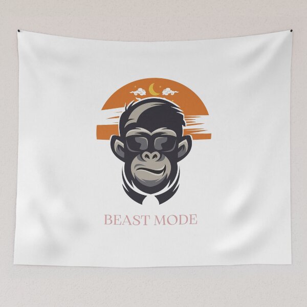 Item preview, Cool Monkey – Beast Mode T-Shirt designed and sold by AyaCorner.