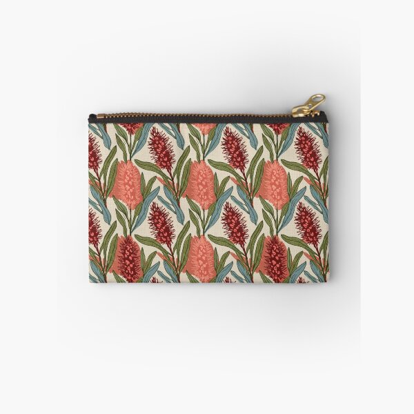 Item preview, Vintage Bottlebrush Pattern — Retro Aussie Floral Illustration designed and sold by TroyTheTerrific.
