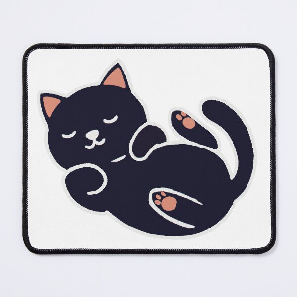 Item preview, Black Sleeping Cat 02 designed and sold by Kitteh Says Boo.