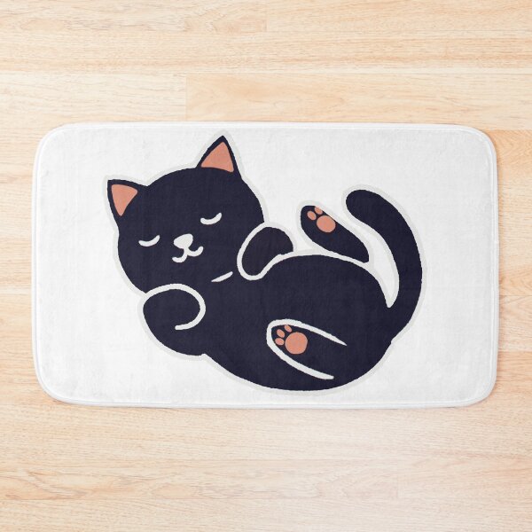 Item preview, Black Sleeping Cat 02 designed and sold by Kitteh Says Boo.