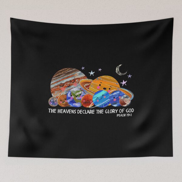 Item preview, The Heavens Declare The Glory Space Planets Jesus Christian designed and sold by JosephineEdith1.