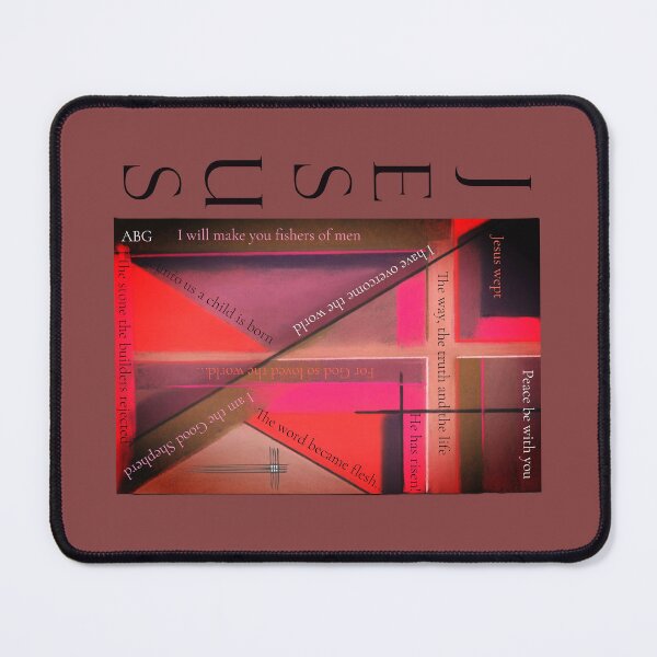 Item preview, JESUS - Modern Abstract art design with Bible Quotes designed and sold by ABG Inspirational Art.