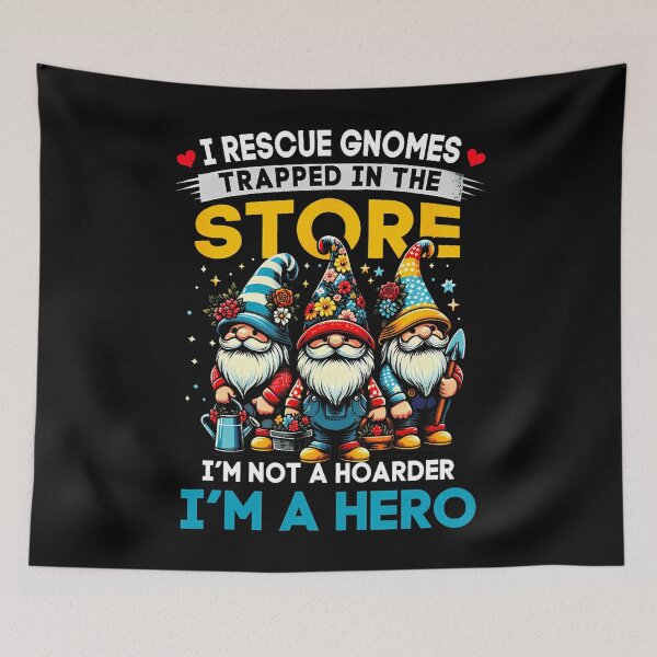 Item preview, Garden Lover I Rescue Gnomes Not A Hoarder A Hero Gardener designed and sold by SelmaBonnie.