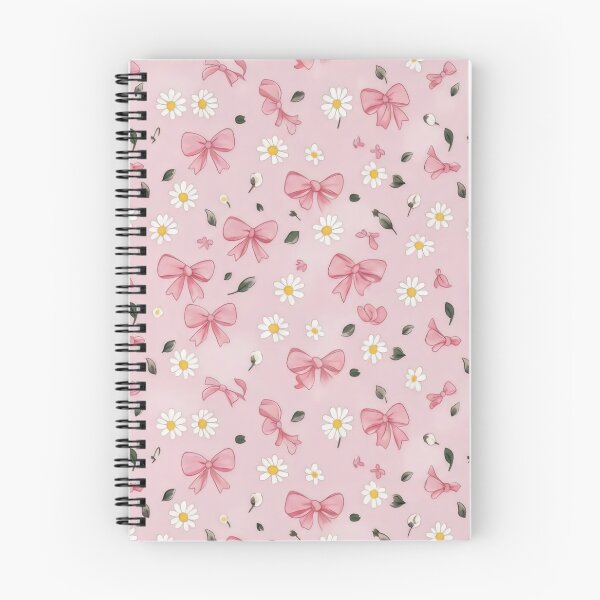 Item preview, Pink Bow and Daisy Seamless Floral Pattern Design designed and sold by SplashTastic.