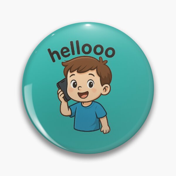 Item preview, Cute Little Boy on Call Saying “Hellooo” designed and sold by Kodessh.