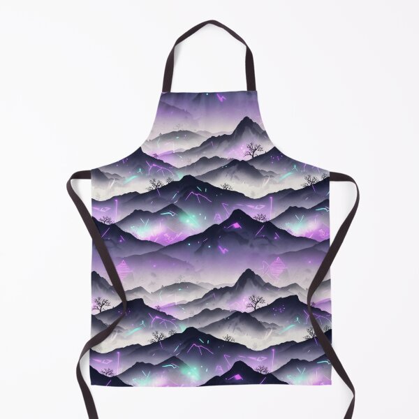 Item preview, Neon Mist Mountains designed and sold by Kaleidoscope Print.