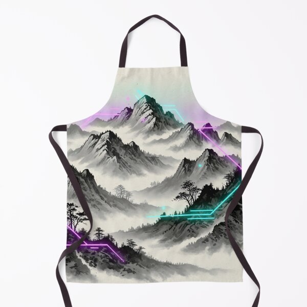 Item preview, Neon Circuit Mountains designed and sold by Kaleidoscope Print.