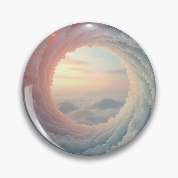 Item preview, Cloudy Sky Stargate Portal Ring made of Coral & Pearls (image size 8320x12480) designed and sold by Digital-Davinci.