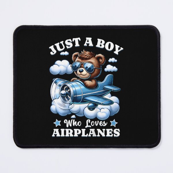 Item preview, Just A Boy Who Loves Airplanes Air Show Plane Teddy Bear designed and sold by ChantelNicole.
