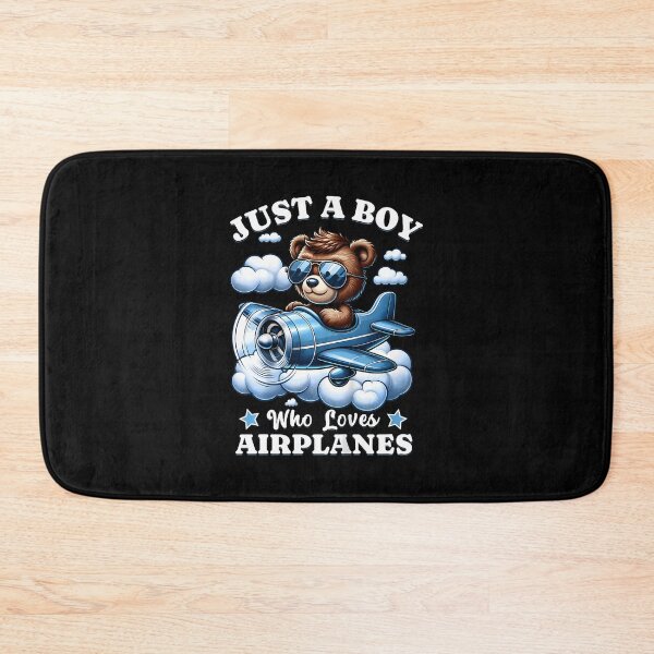 Item preview, Just A Boy Who Loves Airplanes Air Show Plane Teddy Bear designed and sold by ChantelNicole.