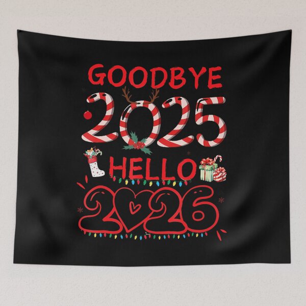 Item preview, Goodbye 2025 Hello 2026 Merry Christmas Happy New Year 2026 designed and sold by KristinCleo.