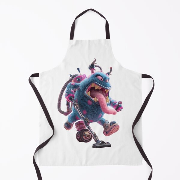 Item preview, Cartoon Monster with Vacuum Cleaner designed and sold by AlexLineArt.
