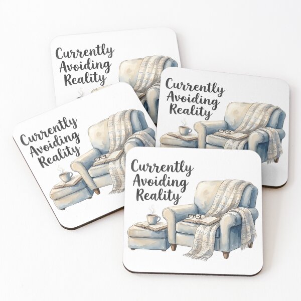 Item preview, Currently Avoiding Reality Book - Funny Introvert Reader Gift Cozy Watercolor Tee designed and sold by bendypraetor0f.