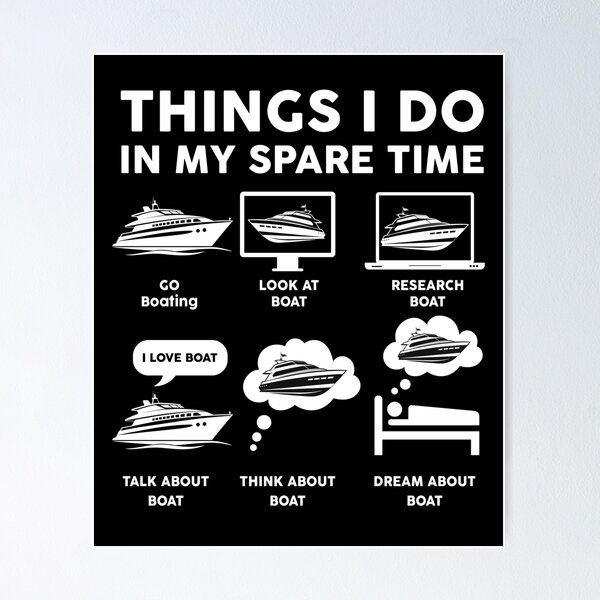 Item preview, Things I Do In My Spare Time Funny Cruising and Boating designed and sold by LounisArt.