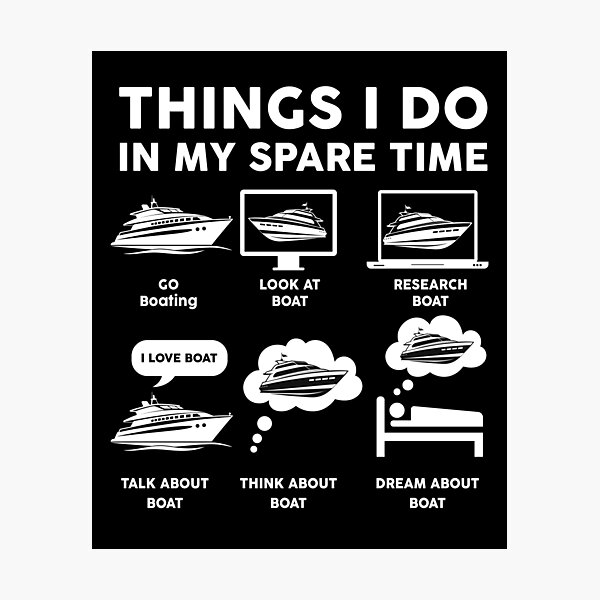 Item preview, Things I Do In My Spare Time Funny Cruising and Boating designed and sold by LounisArt.