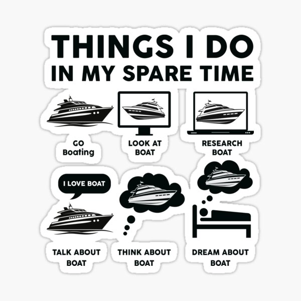 Item preview, Things I Do In My Spare Time Funny Cruising and Boating designed and sold by LounisArt.