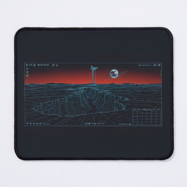 Item preview, Drawn from Orbit Sci-Fi Canyon Blueprint Space Interface Design designed and sold by SplashTastic.