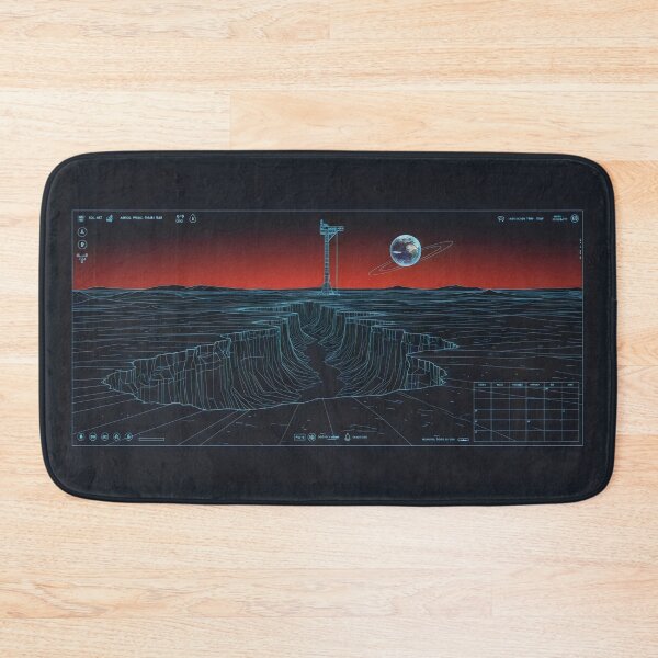 Item preview, Drawn from Orbit Sci-Fi Canyon Blueprint Space Interface Design designed and sold by SplashTastic.